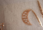 Letterbord hout - Maan design met 346 letters, cijfers en symbolen