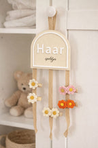 Houten Bordje "Haar speldjes" Voor Haarclipjes
