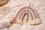 Wanddecoratie Regenboog Met Kralenhanger Boho Stijl