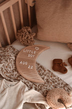 Letterbord hout - Maan design met 346 letters, cijfers en symbolen