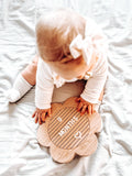 Houten letterbord bloem, inclusief 346 letters, cijfers en symbolen