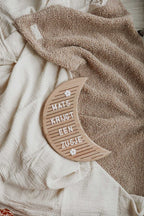 Letterbord hout - Maan design met 346 letters, cijfers en symbolen